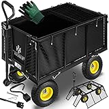 KESSER® Bollerwagen 550kg belastbar Gartenwagen...