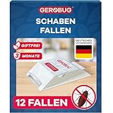 GEROBUG Profi Schabenfalle 12 STK. inkl. Ködertabletten zur...