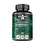 Astaxanthin 8 mg aus der Mikroalge Haematococcus pluvialis - 90 Vegane Kapseln - 3 Monate Vorrat - Starkes Antioxidans - von Apollo's Hegemony