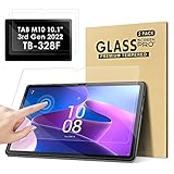 KATUMO 2 Stück Schutzfolie für Lenovo Tab M10 3rd Gen 10.1 Zoll 2022 TB328F 9H Anti-Kratz Schutz Gehärtetes Glas, Gehärtetes Glas Folie Displayschutz für Tablet M10 Screen Protector