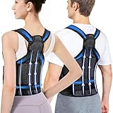 YISAILU Haltungskorrektur Rücken Damen und Herren，Gerader Rücken Geradehalter,Ruckenstrecker，Verstellbare Back Support Corrector - Haltungstrainer Rückengurt für Schulter Nacken - M (Taillen 34”-41”)
