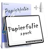 2 Stück Like Paper Folie Kompatibel mit iPad Pro 11 (2022,2021,2020,2018) & iPad Air 5 (2022) & iPad Air 4 Generation 10,9 Zoll Matte Papierfolie Schutzfolie Papier Screen Protector Displayschutz