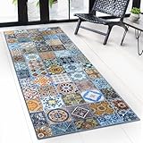 casa pura Teppichläufer Bonita - Patchwork Muster im...