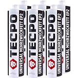 TECPO 6x Universal Mehrzweckfett 500g EP2 Lithium Fett Schmierfett Lithiumfett universell einsetzbares Langzeitfett temperaturbeständiges Gleit- Wälzlager Fett wasserbeständig