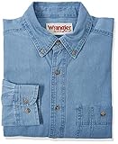 Wrangler Herren Wrangler Denim button down shirts, Denim, XL EU
