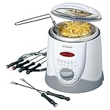 Bomann® 2in1 Fondue-Fritteuse inkl. 6 Fonduegabeln | Fondue...