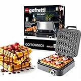Elektrisches Waffeleisen für 4 Waffeln, Waffeleisen, Waffeltoaster, Leistung 1500 W, Edelstahl, 4 Waffeln gleichzeitig, Antihaftbeschichtung, einstellbare Temperatur