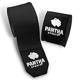 Pantha Sports® Boxbandagen halb elastische 4m Bandagen Boxen mit Daumenschlaufe, extra breitem Klettverschluss - Box Hand Bandage Sport für Boxen, MMA, Kickboxen, Muay Thai