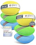 Glart Mikrofaser Polierschwamm Auto - 6er Set - Premium Applikator Pads für Wachse, Polituren, Lackreiniger & Lackversiegelung - 130x25 mm Handpolierschwamm Auto - Kratzfreie & schonende Anwendung