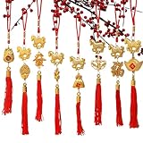 Jahr des Pferdes Glücksbringer Feng Shui Quaste