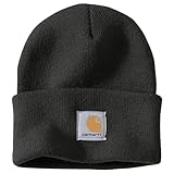 Carhartt, Herren, Strickmütze mit Umschlag, Schwarz, OS