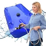 100 l Faltbarer Wasserbeutel für den Außenbereich, mit Hahn, Wassertank mit großem Fassungsvermögen für Garten, Camping, Grillen, Angeln