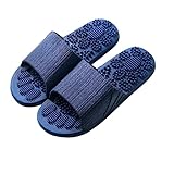 FRCOLOR Strand Hausschuhe relaxan slack foot massage strandkã¶rbe massage für die füße Sommer Hausschuhe koreanische Akupressur-Hausschuhe Slipper Massagepantoffeln Hotel Hausschuhe Blue