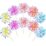 Gjinxi 10 Stück Tortendeko Feuerwerk, Bunte Kuchen Deko Geburtstag für Torte Tortendeko Hochzeit Schmetterlinge Kuchen Deko Frauen Männer zum Cupcake Muffin Deko
