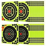 UPKOCH Selbstklebende Zielscheiben Aufkleber aus Papier 30 Stück Sichtbar Wetterfest für Bogenschießen Dart Schießübungen Praktische Sport Zielpapiere