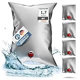 JM EXPERT LINE® Reißfestes Wasserbeutel-Set 5x30 Liter - 20% mehr Volumen für Trinkwasser-Notvorrat - 100% Auslaufsicherer, BPA-frei Wasserbehälter - Notfall Wassersack für Lange Wasseraufbewahrung
