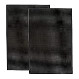 Highball & Chaser Premium-Barmatte, 1 cm dick, strapazierfähige und stilvolle Barmatte für Verschüttungen. Service-Matte für, Bars,Theken und Kaffee, (Black, (45 x 30) 2 pack)