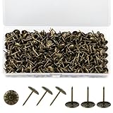 320 Stück Polsternägel, Polster Reißzwecken, Möbel Nägel Vintage für Sessel, Möbel, Bett, Dekor Nägel - 11x17 mm (Grüne Patina)