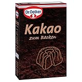 Dr. Oetker Kakao zum Backen, 1 x 100 g, ohne Zuckerzuatz, vollmundiges Aroma für köstliche Desserts, Pudding & Trinkschokolade, Backkakao für Schokoladen-Kuchen, vegan