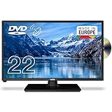 Cello C2220FSDE 22' (54,6 cm Diagonale) Full HD LED TV mit eingebautem DVD Player und DVBT2 S2 Triple Tuner, Schwarz