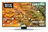 Samsung QLED 4K Q80D Fernseher 50 Zoll, Samsung TV mit Neural Quantum 4K AI Gen2 Prozessor, 4K AI Upscaling, Direct Fully Array, Smart TV, KI TV, GQ50Q80DATXZG, Deutsches Modell [2024]