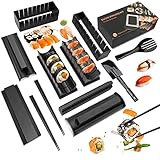 MLRYH Sushi Maker Kit Sushi Maker 12 Stück Kunststoff Premium Set Sushi Tool Set Sushi Reisrolle Formformen DIY Sushi Roller Tool für Anfänger zu Hause.