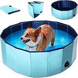Hundepool Ø 80cm Hunde Becken Pool Planschbecken Wasserspiel Schwimmbecken (Hundepool 80cm)