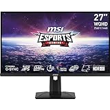 MSI G274QPXDE 27 Zoll (69 cm) Gaming Monitor, WQHD (2560x1440), Rapid IPS, 240Hz, 1ms, Flat, G-Sync Compatible, HDR 400, HDMI, DisplayPort, schwarz