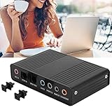 Externe Soundkarte, Digitaler Wiedergabe-/digitaler Aufnahmemodus, Stabile Leistung, DM-HD10 USB 5.1 Computer Externer Soundkarten-Audioadapter für Karaoke-Aufnahmen