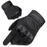 FREE SOLDIER Outdoor Handschuhe Herren Taktische Trainings Motorradhandschuhe Kletter Tactical Handschuhe Vollfinger Gilt für Radfahren Airsoft Militär Paintball (XL,Schwarz)