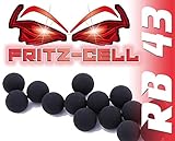 500 x Rubberballs Cal.43 Gummigeschosse Fritz-Cell kompatibel mit T4E RAM