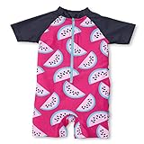 Sterntaler Baby - Mädchen Schwimmanzug mit Windeleinsatz, UV-Schutz 50+, Alter: 6-12 Monate, Größe: 74/80, Farbe: Magenta
