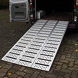 Alu Auffahrrampe 215cm Rampe 3 Fach faltbar 1020 kg Verladerampe Dreifachrampe Breitrampe Motorradrampe