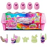 Hatchimals Rainbowcation Eierkarton mit Wolf-Familie, Spielset mit 10 CollEGGtibles-Figuren und 2 Zubehörteilen, Kinderspielzeug für Mädchen ab 5 Jahren