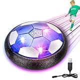 Moocuca Air Power Fußball, Hover Fussball mit Led Licht für Indoor Outdoor, Wiederaufladbar Schwebender Fussball Spielzeug für Kinder Jungen Mädchen, Kinderspielzeug Schwebe Ball Ballspiele