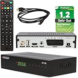 RED Opticum AX 150 Sat Receiver mit Aufnahmefunktion PVR, Digital Satelliten-Receiver mit HDMI - SCART - USB – Full HD Receiver für Satellitenschüssel TV, HD SAT-Receiver (Test: 1,2 SEHR GUT)