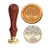 Arts & Crafts Siegelstempel, Cyleibe Wax Stamp Sealing Stamp Leben ist Baum Siegelstempel zum Verschönern von Umschlägen, Weinverpackungen, Geschenkverpackungen