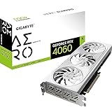 Gigabyte NVIDIA GeForce RTX 4060 AERO OC Graphics Card - 8GB GDDR6, 128-bit, PCI-E 4.0, 2550MHz Core Clock, 2x DP 1.4, 2x HDMI 2.1a, NVIDIA DLSS 3 - GV-N4060AERO OC-8GD