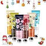 Handcreme Set, Handcreme, Handcreme Geschenkset,Handcreme Mini, Tägliche Feuchtigkeitsspendende Handcreme für die Hände, Tief Feuchtigkeitsspendend und Nährend, Bestes Geschenkset für Frauen 6 * 30g