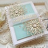 2 Stück Blumen-Stanzformen für Kartenherstellung, Blumen-Gänseblümchen-Stanzformen, Stanzschablonen für DIY, Scrapbooking, Fotoalbum, dekorative Prägepapier-Stanzformen für Kartenherstellung, vorlagen