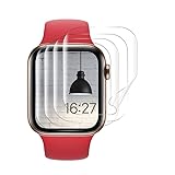 [4 Stück] Displayschutzfolie für Apple Watch Series 9 41mm Soft TPU, Kratzfest Panzerglasfolie für Apple Watch Series 9 41mm Schutzfolie, Blasenfrei Displayschutz für Apple Watch Series 9 41mm Folie