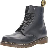 Dr. Martens 1460 Klassische Stiefel & Stiefeletten Unisex, Schwarz/Schwarz/Grau, 42 EU