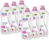 Impresan Hygiene-Spüler Sensitiv: Wäsche Desinfektion ohne Duft- und Farbstoffe – Hygienespüler - 6 x 1,5L im praktischen Vorteilspack