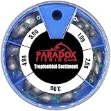 Paradox Fishing Tropfenblei Set - Bleischrot Angeln Angelblei Blei Angeln Angelzubehör Schrotblei - Posen Angeln