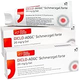 DICLO-ADGC® Schmerzgel forte 2x 100g Doppelpack - effektive Schmerzlinderung - Behandlung von leichten bis mäßig starken Schmerzen bei akuten Zerrungen, Verstauchungen oder Prellungen