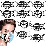 Masken Abstandshalter 10 Stück Silikon Maskenhalter 3D Maske-Bracket Maskenhalterung Maskenunterstützung Nasenpads Waschbar Wiederverwendbar（schwarz）