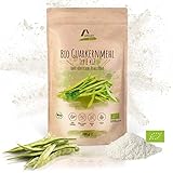 Amazy Bio Guarkernmehl | 200 g – 100% natürliches Mehl aus den Samen der Guarbohne ohne künstliche Zusätze – Glutenfreies Bindemittel für die Zubereitung von Dips, Eis, Marmeladen und zum Backen