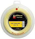 Kirschbaum Unisex – Erwachsene Gut Feeling Tennis-Saite, gebrochenes weiß-beige, 1.3 mm