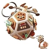 Generisch Motorikwürfel Ab 1 Jahr,Fühlwürfel Stoff-Würfel Activity Spielwürfel,Activity Würfel Baby,Montessoris Sensorik Spielzeug, Lernspielzeug Ab 1 Jahr, Babygeschenk