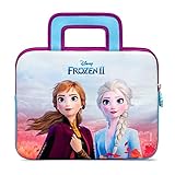 Pebble Gear Disney Frozen Kindertasche 8-10 Zoll - universelle Tragetasche mit Anna & ELSA, geeignet für Kinder-Tablets, Nintendo Switch, Platz für Spielzeug & Zubehör